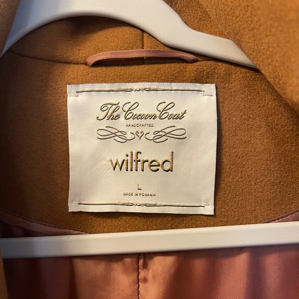 Aritzia Camel Wool-Blend Pea Coat - Picture 10 of 12